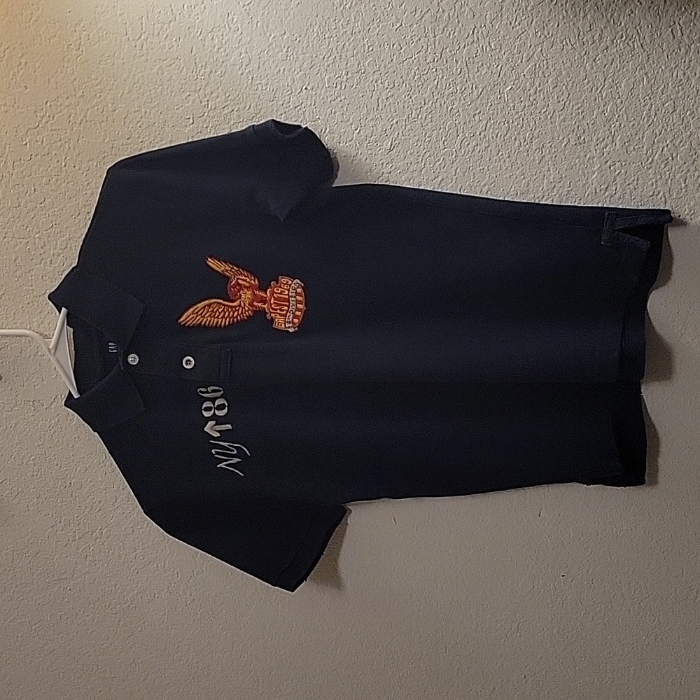 GAP Kids Polo Shirt - Navy - M (8) - Picture 3 of 16